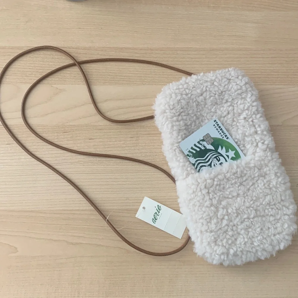 Aerie - Cellphone Sherpa Crossbody